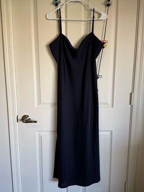 a new day Navy Cowl Neck Midi Slip Dress